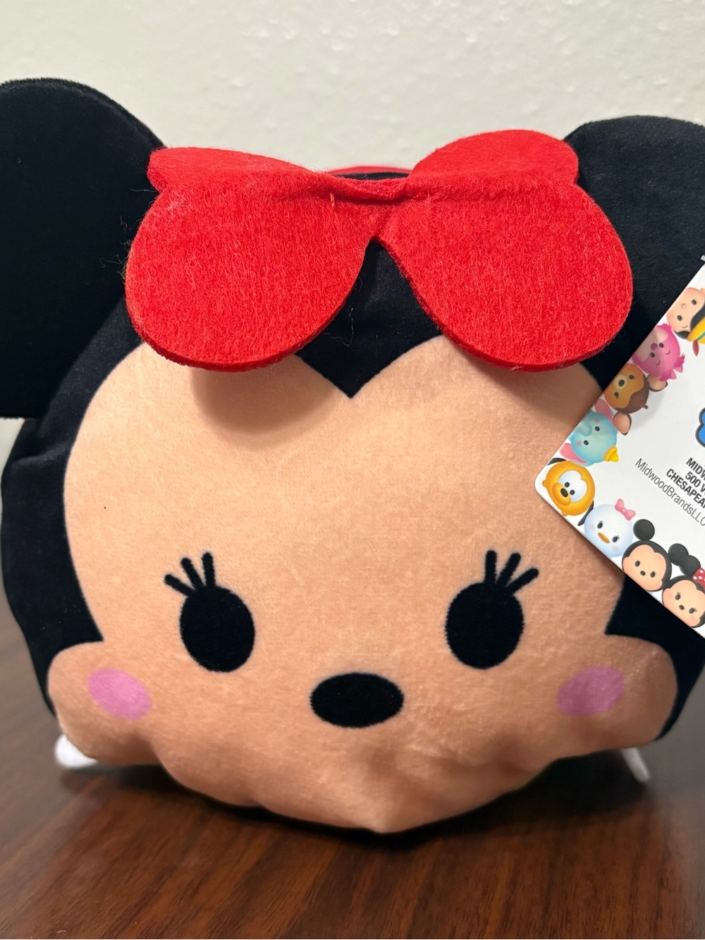 Disney Tsum Tsum Minnie Mouse Medium Plush 9" NWT Red Polka Dot